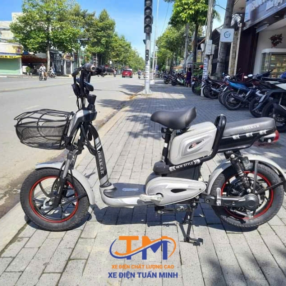 Xe Đạp Điện A10 OSAKA - Màu Trắng